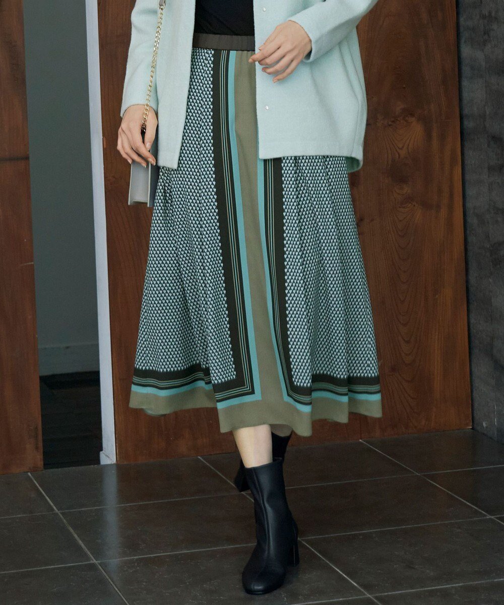 【自由区/JIYU-KU】の【洗える】ジオメトリックハートプリント スカート 人気、トレンドファッション・服の通販 founy(ファニー) 　ファッション　Fashion　レディースファッション　Fashion for Women　スカート　Skirts　クラシック　Classic, Timeless Style　シンプル　Simple, Minimal　スカーフ　Scarf, Neckwear　プリント　Print, Printed Pattern　モチーフ　Motif, Design Theme　洗える　Machine Washable　無地　Plain, Solid Color　A/W・秋冬　Autumn/Winter　 other-1|ID: prp329100004535310 ipo3291000000033660522