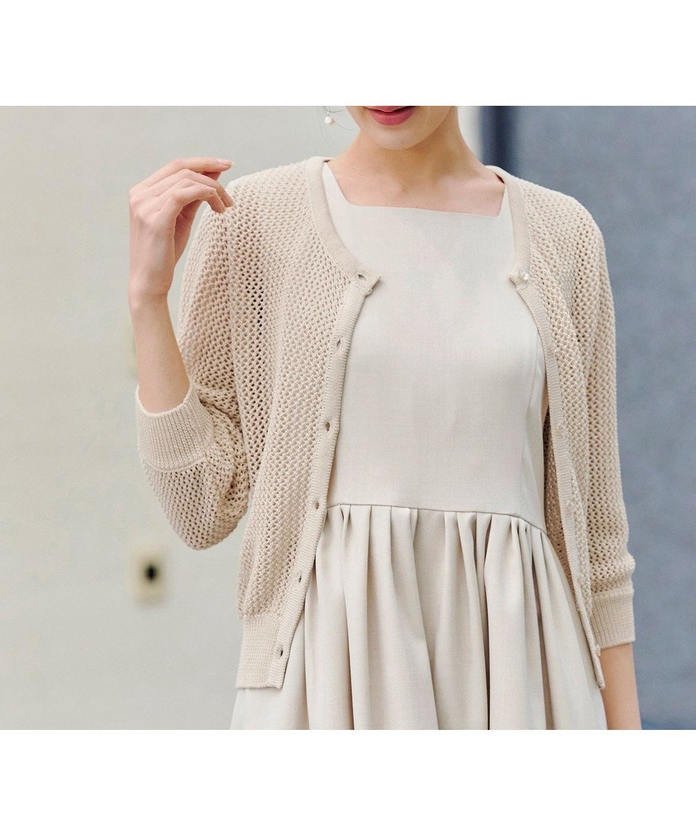 【ティアクラッセ/Tiaclasse】の【新色追加・洗える】パフスリーブ透かし編みニットカーディガン インテリア・キッズ・メンズ・レディースファッション・服の通販 founy(ファニー) ファッション Fashion レディースファッション Fashion for Women トップス・カットソー Cut & Sew Tops ニット Knit Tops & Sweaters カーディガン・羽織り Layered Style Cardigans ウォッシャブル Machine Washable 春 Spring 洗える Machine Washable 秋 Autumn カーディガン Cardigan, Knitwear クロシェ Crochet, Knitted Lace コンパクト Compact, Small Size サマー Summer, Summer Style シアー Sheer, See-Through ショート Short, Short Length シンプル Simple, Minimal スリーブ Sleeve, Long Sleeve / Short Sleeve 透かし Cut-Out, Lacework チュニック Tunic, Long Top トレンド Trend, Trending Now 長袖 Long Sleeve, Full Sleeve フェミニン Feminine, Girly ボレロ Bolero, Short Cardigan ポケット Pocket, Pocket Detail メッシュ Mesh, Net Fabric 無地 Plain, Solid Color ラウンド Round, Round Neck S/S・春夏 SS, Spring/Summer, Warm Season 再入荷 Restock / Back in Stock 夏 Summer エクリュ|ID: prp329100004535320 ipo3291000000033631131