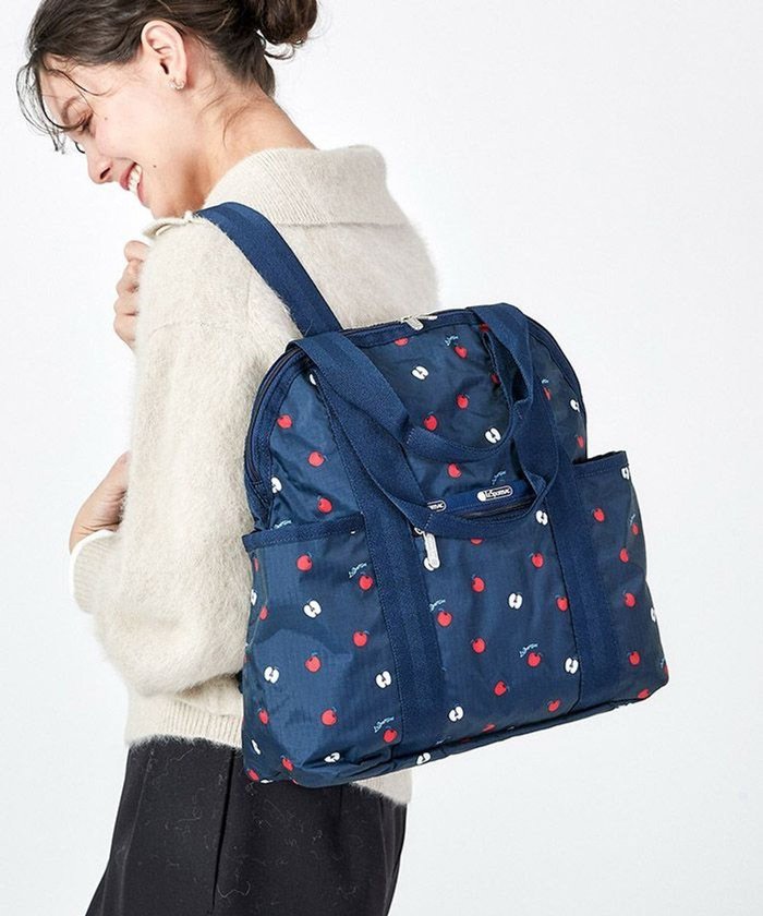 【レスポートサック/LeSportsac】のDOUBLE TROUBLE BACKPACK/レッドデリシャスネイビー インテリア・キッズ・メンズ・レディースファッション・服の通販 founy(ファニー) https://founy.com/ ファッション Fashion レディースファッション WOMEN バッグ Bag スーツケース キャリーケース Suitcase ポケット Pocket メッシュ Mesh リュック Ruck Sack 水玉 Polka Dots |ID: prp329100004535325 ipo3291000000032050800