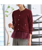 【エニィ スィス/any SiS】の【2SET】チュールインナー ツイン 人気、トレンドファッション・服の通販 founy(ファニー) ファッション Fashion レディースファッション WOMEN トップス・カットソー Tops/Tshirt アンサンブル Knit Ensemble アクリル Acrylic アンサンブル Ensemble インナー Inner カーディガン Cardigan ストレッチ Stretch ダウン Down チュール Tulle デニム Denim フェミニン Feminine ベーシック Basic ペプラム Peplum ボトム Bottom エレガント 上品 Elegant A/W・秋冬 Aw・Autumn/Winter・Fw・Fall-Winter thumbnail ボルドー|ID: prp329100004535328 ipo3291000000032050825