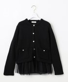 【エニィ スィス/any SiS】の【2SET】チュールインナー ツイン 人気、トレンドファッション・服の通販 founy(ファニー) ファッション Fashion レディースファッション Ladies' Fashion Online トップス・カットソー Tops/Tshirt アンサンブル Knit Ensemble アクリル Acrylic アンサンブル Ensemble インナー Inner カーディガン Cardigan ストレッチ Stretch ダウン Down チュール Tulle デニム Denim フェミニン Feminine ベーシック Basic ペプラム Peplum ボトム Bottom エレガント 上品 Elegant A/W・秋冬 Aw・Autumn/Winter・Fw・Fall-Winter thumbnail ブラック|ID: prp329100004535328 ipo3291000000032666289