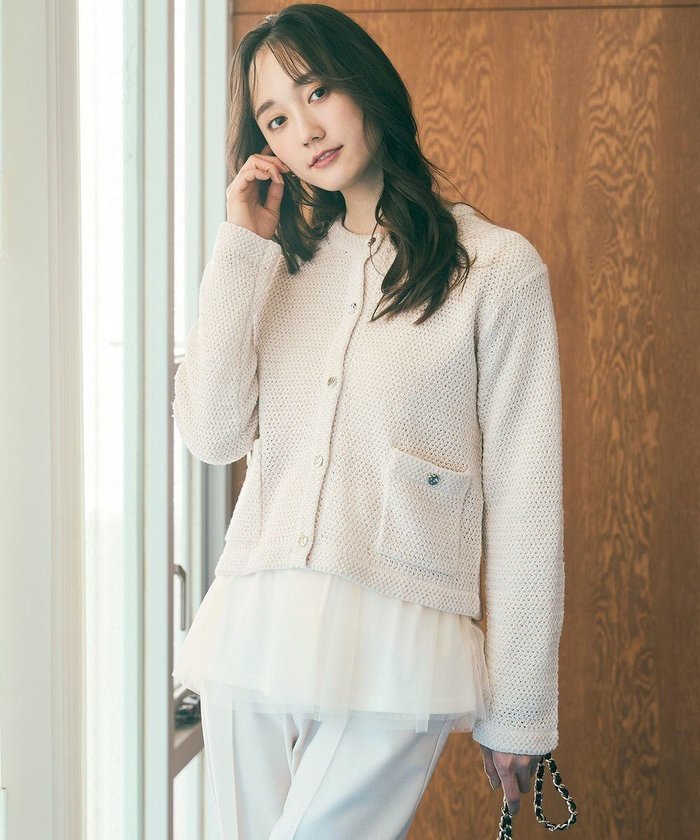 【エニィ スィス/any SiS】の【2SET】チュールインナー ツイン インテリア・キッズ・メンズ・レディースファッション・服の通販 founy(ファニー) https://founy.com/ ファッション Fashion レディースファッション Fashion for Women トップス・カットソー Cut & Sew Tops アンサンブルニット Knit Ensembles & Twin Sets アクリル Acrylic Material アンサンブル Ensemble Set インナー Innerwear カーディガン Cardigan, Knitwear ストレッチ Stretch, Stretchy Fabric ダウン Down, Puffer チュール Tulip, Tulip Motif デニム Denim, Jeans Material フェミニン Feminine, Girly ベーシック Basic, Essential ペプラム Peplum, Flared Hem ボトム Bottoms, Lower Wear エレガント 上品 Elegant A/W・秋冬 Autumn/Winter |ID: prp329100004535328 ipo3291000000034297967