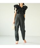 【ハッシュニュアンス/#Newans】のラッフルフリルオールインワン ブラック|ID: prp329100004535343 ipo3291000000034178551