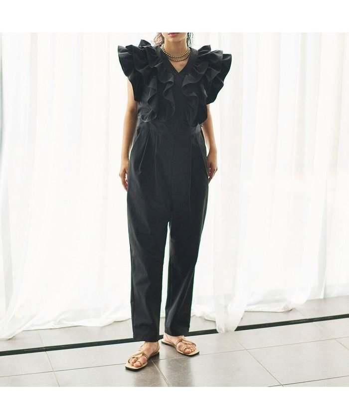 【ハッシュニュアンス/#Newans】のラッフルフリルオールインワン インテリア・キッズ・メンズ・レディースファッション・服の通販 founy(ファニー) https://founy.com/ ファッション Fashion レディースファッション Fashion for Women ワンピース Dresses オールインワン・ワンピース Dresses and Jumpsuits サロペット&オールインワン Dungarees & Jumpsuit Styles テーパード Tapered, Tapered Pants フリル Frill, Ruffle エレガント 上品 Elegant 吸水 Absorbent, Quick-Dry |ID: prp329100004535343 ipo3291000000035567511