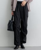 【23区/NIJYUSANKU】の【SLOW/好評につき新色追加】ミリタリーストレッチタフタ カーゴパンツ ブラック系|ID: prp329100004535346 ipo3291000000032540949
