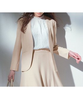 【エニィ スィス/any SiS】の【セットアップ可】リネンライクポリエステル ジャケット 人気、トレンドファッション・服の通販 founy(ファニー) ファッション Fashion レディースファッション Fashion for Women アウター Coat / Outerwear Collection レディースジャケット・軽アウター Jackets ノーカラージャケット / シンプル上品コーデ Collarless Jackets ジャケット Jacket, Outerwear ストレッチ Stretch, Stretchy Fabric セットアップ Set-Up, Coordinated Outfit 夏 Summer 春 Spring S/S・春夏 SS, Spring/Summer, Warm Season |ID:prp329100004535357