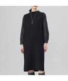 【ジェイ プレス/J.PRESS】の【洗える】CLOTH COMBI KNIT ワンピース ブラック×スレート系|ID: prp329100004535365 ipo3291000000032768701