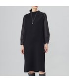 【ジェイ プレス/J.PRESS】の【洗える】CLOTH COMBI KNIT ワンピース ブラック×スレート系|ID: prp329100004535365 ipo3291000000033676867