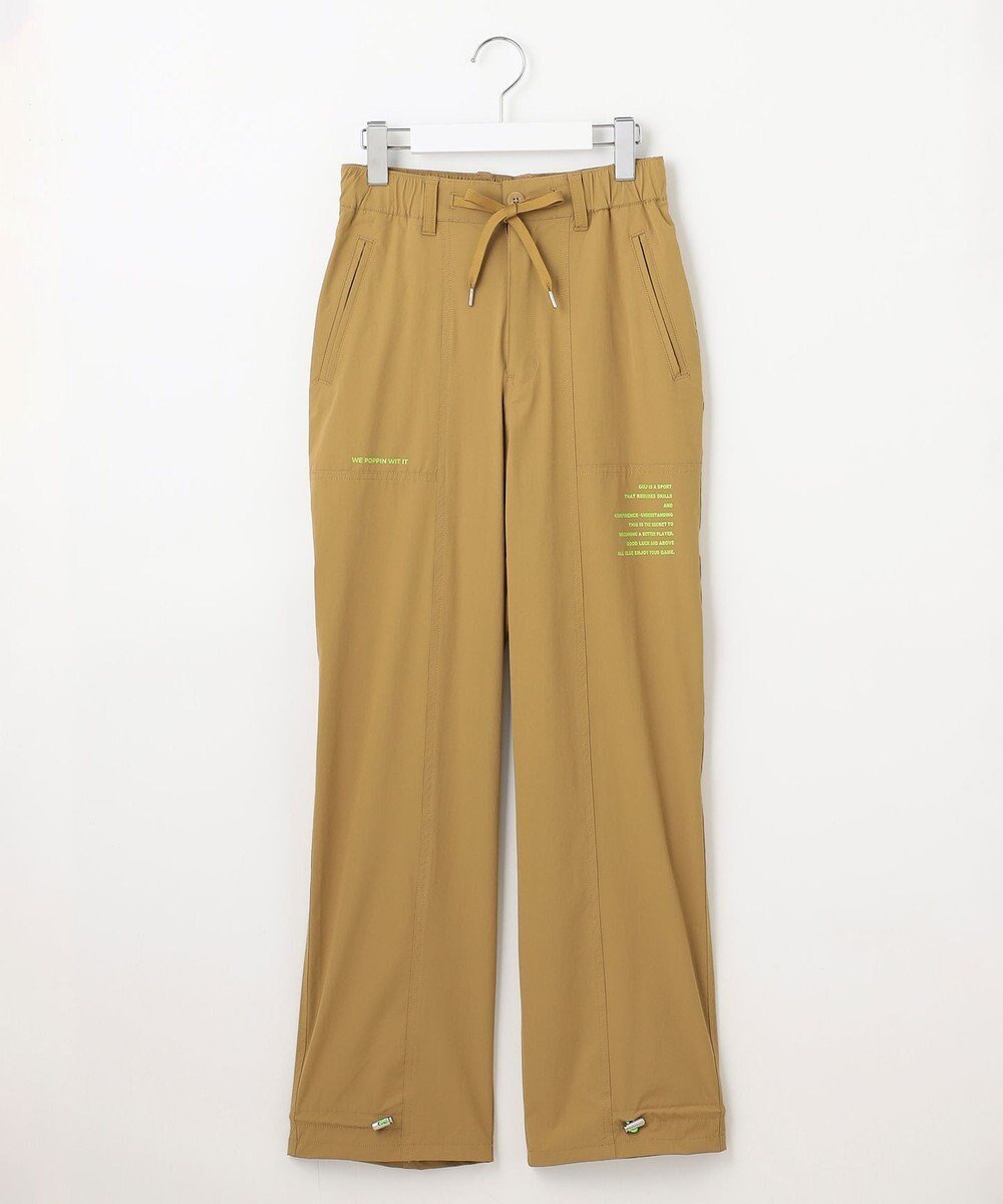 【ピーダブリュサーキュラス/PW CIRCULUS】の【撥水加工/軽量/ストレッチ】【WOMEN】カジュアルパンツ インテリア・キッズ・メンズ・レディースファッション・服の通販 founy(ファニー) 　ファッション　Fashion　レディースファッション　Fashion for Women　パンツ　Pants & Trousers　軽量　Lightweight, Ultra Light　シャーリング　Shirring, Ruched　シンプル　Simple, Minimal　ストレッチ　Stretch, Stretchy Fabric　スピンドル　Spindle, Drawcord　ダブル　Double, Double-Breasted　ボトム　Bottoms, Lower Wear　ポケット　Pocket, Pocket Detail　A/W・秋冬　Autumn/Winter　2024年　2024　ゴルフ　Golf　2024-2025秋冬・A/W　Autumn/Winter 2024–25 AW24–25　ベージュ系|ID: prp329100004535375 ipo3291000000033681432