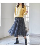 【エニィファム/any FAM】の【ウエストゴム/洗濯機可能】チュールフレアースカート 人気、トレンドファッション・服の通販 founy(ファニー) ファッション Fashion レディースファッション WOMEN スカート Skirt シアー Sheer シンプル Simple スウェット Sweat チュール Tulle パターン Pattern フレア Flare 楽ちん Easy A/W・秋冬 Aw・Autumn/Winter・Fw・Fall-Winter thumbnail クロベース×ホワイトドット|ID: prp329100004535381 ipo3291000000032144219