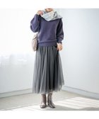 【エニィファム/any FAM】の【ウエストゴム/洗濯機可能】チュールフレアースカート 人気、トレンドファッション・服の通販 founy(ファニー) ファッション Fashion レディースファッション WOMEN スカート Skirt シアー Sheer シンプル Simple スウェット Sweat チュール Tulle パターン Pattern フレア Flare 楽ちん Easy A/W・秋冬 Aw・Autumn/Winter・Fw・Fall-Winter thumbnail チャコール|ID: prp329100004535381 ipo3291000000032144222