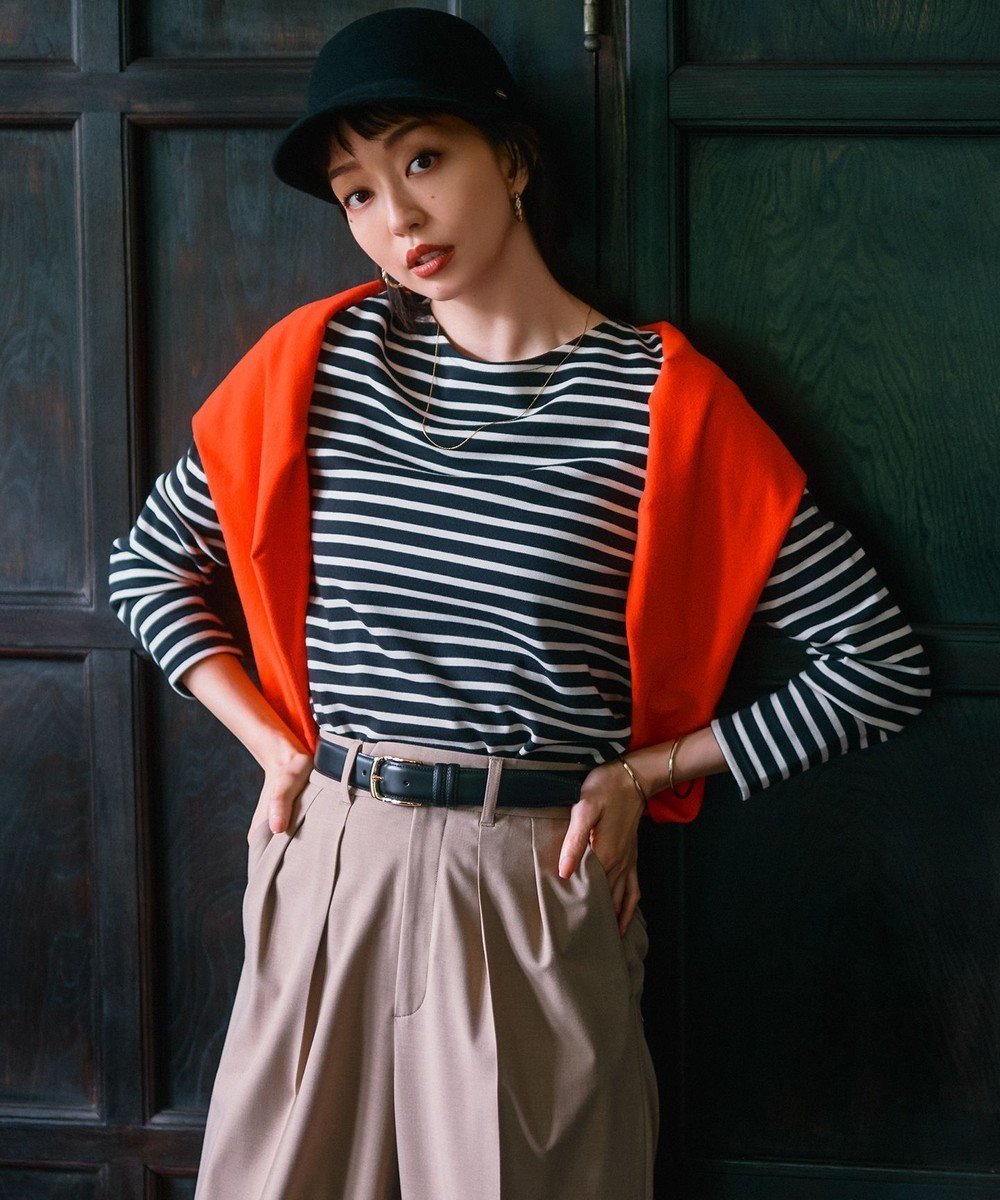【23区/NIJYUSANKU】の【洗える】Armor-lux ボーダー カットソー 人気、トレンドファッション・服の通販 founy(ファニー) 　ファッション　Fashion　レディースファッション　WOMEN　トップス・カットソー　Tops/Tshirt　シャツ/ブラウス　Shirts/Blouses　ロング / Tシャツ　T-Shirts　カットソー　Cut and Sewn　インナー　Inner　洗える　Washable　秋　Autumn/Fall　カットソー　Cut And Sew　シンプル　Simple　ジャケット　Jacket　ジャージー　Jersey　ストレート　Straight　ダウン　Down　定番　Standard　人気　Popularity　バスク　Basque　フランス　France　ベーシック　Basic　ボトム　Bottom　ボーダー　Border　ワーク　Work　A/W・秋冬　Aw・Autumn/Winter・Fw・Fall-Winter　冬　Winter　2024年　2024　2024-2025秋冬・A/W　Aw/Autumn/Winter/Fw/Fall/2024-2025　 other-1|ID: prp329100004535387 ipo3291000000032144853