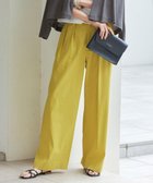 【自由区/JIYU-KU】の【セットアップ対応・洗える】リネンビスコースストレッチワイド パンツ ピスタチオ|ID: prp329100004535406 ipo3291000000032051295