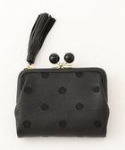 【アンビリオン/UNBILLION】の【テレビ ドラマ着用アイテム】perche アクリル玉がま口2つ折り財布 ブラックドット|ID: prp329100004535419 ipo3291000000033076669