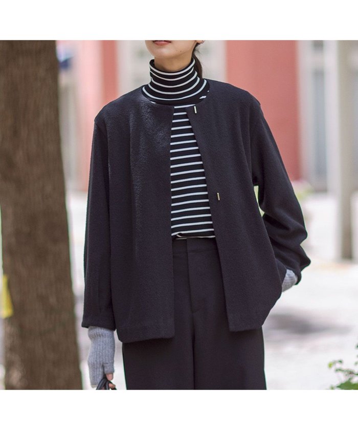 【ジェイ プレス/J.PRESS】のブークレー ノーカラーアウター インテリア・キッズ・メンズ・レディースファッション・服の通販 founy(ファニー) https://founy.com/ ファッション Fashion レディースファッション WOMEN アウター Coat Outerwear ジャケット Jackets インナー Inner カーディガン Cardigan ジャケット Jacket ストール Stall タートルネック Turtleneck マフラー Scarf ループ Loop 秋 Autumn/Fall A/W・秋冬 Aw・Autumn/Winter・Fw・Fall-Winter |ID: prp329100004535432 ipo3291000000032051425