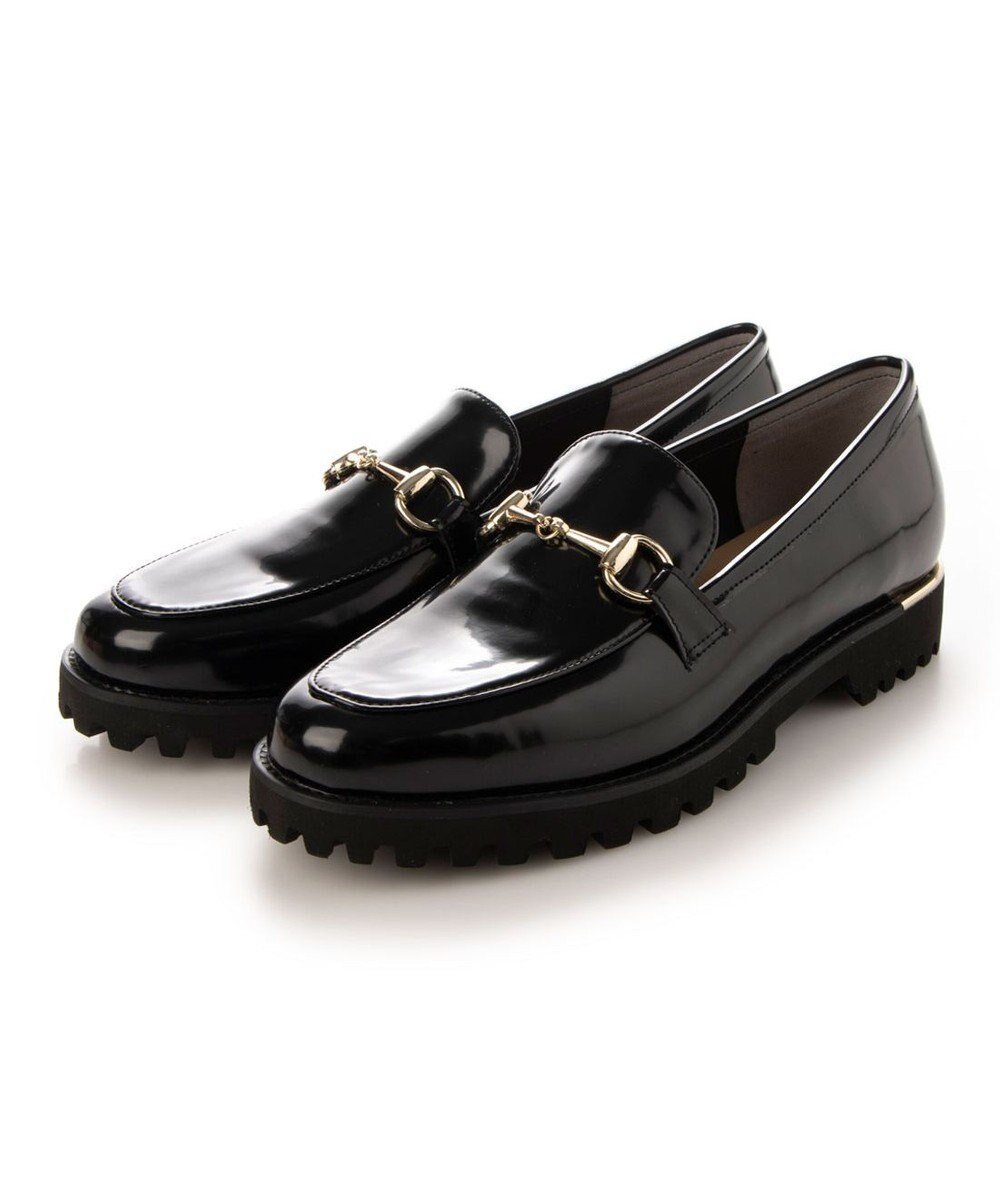 【モード エ ジャコモ/MODE ET JACOMO】のcarino 【レイン対応】タンクソールビットローファー インテリア・キッズ・メンズ・レディースファッション・服の通販 founy(ファニー) 　ファッション　Fashion　レディースファッション　WOMEN　エナメル　Enamel　厚底　Platforms　シンプル　Simple　スタイリッシュ　Stylish　スタンダード　Standard　トレンド　Trend　定番　Standard　ベーシック　Basic　レイン　Rain　ワンポイント　One Point　おすすめ　Recommend　ブラックエナメル|ID: prp329100004535473 ipo3291000000032287807