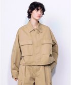 【ネイヴ/NAVE】の【ReNAVE・セットアップ可/洗える】コットンリネンカルゼ ショートジャケット ベージュ系|ID: prp329100004535525 ipo3291000000033477532