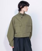 【ネイヴ/NAVE】の【ReNAVE・セットアップ可/洗える】コットンリネンカルゼ ショートジャケット カーキ系|ID: prp329100004535525 ipo3291000000033477534