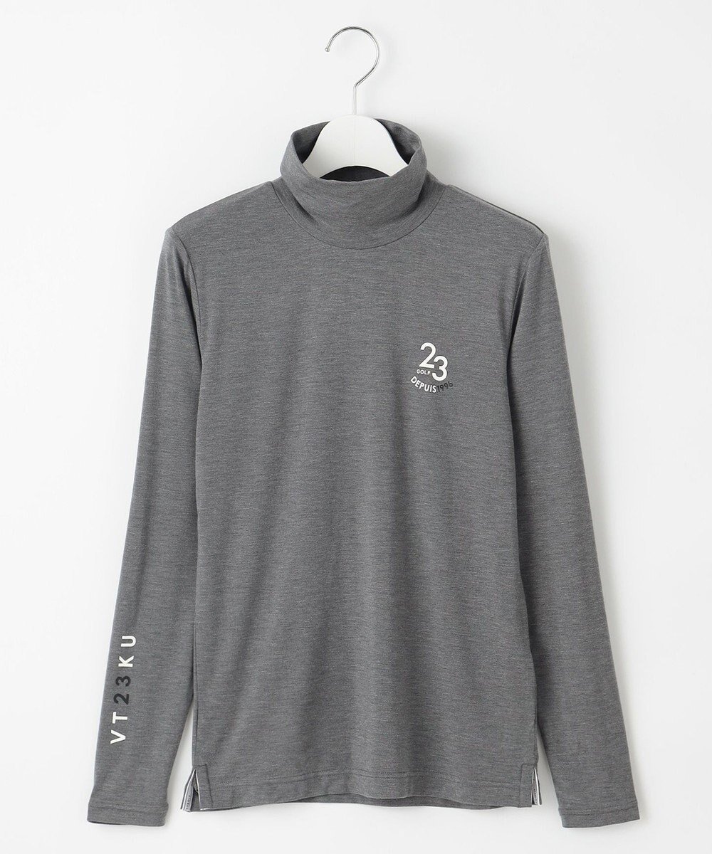 【23区 ゴルフ/NIJYUSANKU GOLF】の【WOMEN】インナーにもおすすめなエニワイズモックネックシャツ インテリア・キッズ・メンズ・レディースファッション・服の通販 founy(ファニー) 　ファッション　Fashion　レディースファッション　Fashion for Women　トップス・カットソー　Cut & Sew Tops　シャツ・ブラウス・オフィスカジュアル　Elegant Blouses & Button-Ups　レディースパーカー・カジュアルフーディー　Casual Hoodies & Sweatshirts　スウェット・クルーネックトップス　Sweatshirts & Crewnecks / Relaxed Fit Sweat Tops　おすすめ　Recommended / Our Picks　インナー　Innerwear　グラフィック　Graphic, Graphic Design　ゴルフ　Golf　シンプル　Simple, Minimal　スウェット / スエット　Sweatshirt, Sweatwear　ストレッチ　Stretch, Stretchy Fabric　プリント　Print, Printed Pattern　ベスト　Vest, Waistcoat　ベーシック　Basic, Essential　エレガント 上品　Elegant　A/W・秋冬　Autumn/Winter　ライトグレー系|ID: prp329100004535533 ipo3291000000035514761