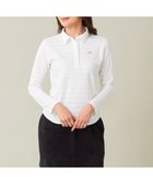【23区 ゴルフ/NIJYUSANKU GOLF】の【WOMEN】ブライトボーダー ポロシャツ 着回し力抜群 1枚で大活躍 高品質 1枚でも◎ 人気、トレンドファッション・服の通販 founy(ファニー) ファッション Fashion レディースファッション WOMEN トップス・カットソー Tops/Tshirt シャツ/ブラウス Shirts/Blouses ポロシャツ Polo Shirts ガラス Glass シャドー Shadow シンプル Simple ボーダー Border ポロシャツ Polo Shirt エレガント 上品 Elegant 無地 Plain Color A/W・秋冬 Aw・Autumn/Winter・Fw・Fall-Winter 長袖 Long Sleeve thumbnail ホワイト系|ID: prp329100004535545 ipo3291000000032147492