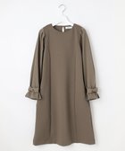 【フェルゥ/Feroux】の【洗える】リボンスリーブダンボール ワンピース 人気、トレンドファッション・服の通販 founy(ファニー) ファッション Fashion レディースファッション WOMEN ワンピース Dress おすすめ Recommend オケージョン Occasion ジョーゼット Georgette セレモニー Ceremony ネックレス Necklace パール Pearl フェミニン Feminine ブローチ Brooch リボン Ribbon ビジネス 仕事 通勤 Business 夏 Summer S/S・春夏 Ss・Spring/Summer 洗える Washable A/W・秋冬 Aw・Autumn/Winter・Fw・Fall-Winter thumbnail ダークブラウン系|ID: prp329100004535571 ipo3291000000032147784