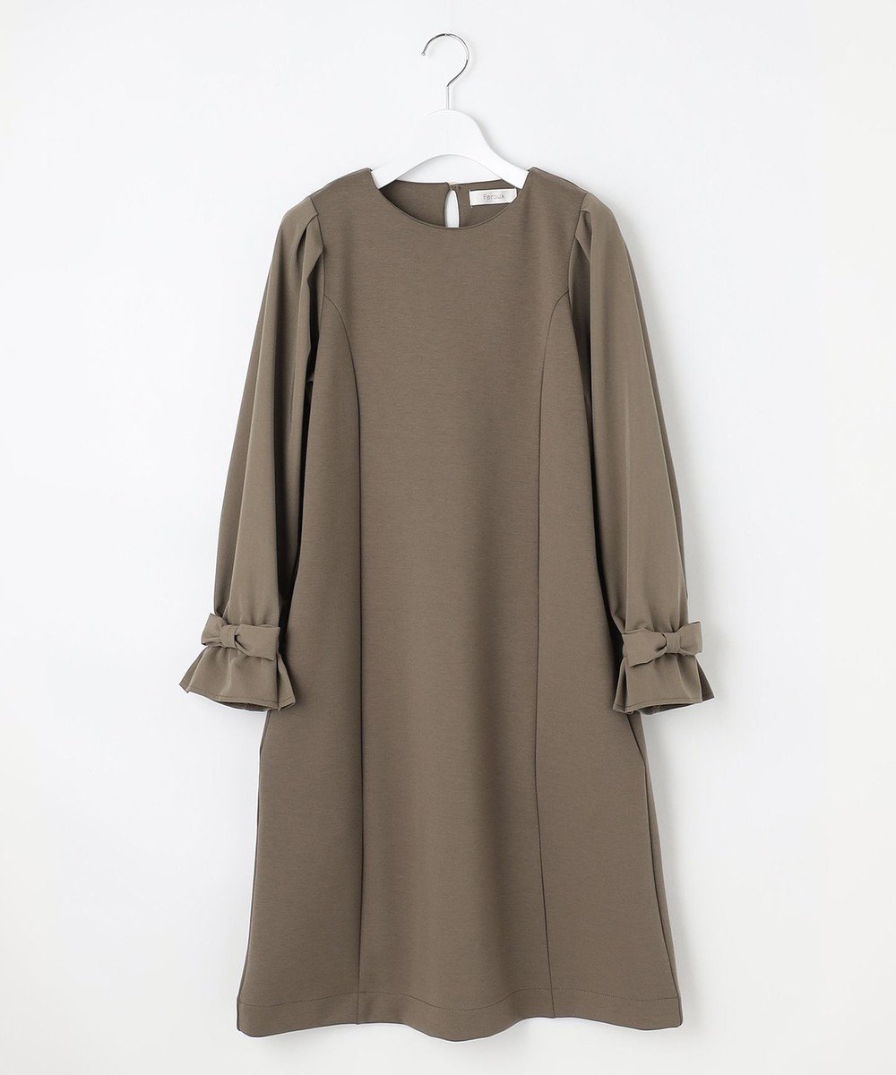 【フェルゥ/Feroux】の【洗える】リボンスリーブダンボール ワンピース インテリア・キッズ・メンズ・レディースファッション・服の通販 founy(ファニー) ファッション Fashion レディースファッション Fashion for Women ワンピース Dresses おすすめ Recommended / Our Picks オケージョン Occasion Wear ジョーゼット Georgette, Semi-Sheer Fabric セレモニー Ceremony ネックレス Necklace, Pendant Necklace パール Pearl, Pearl Accent フェミニン Feminine, Girly ブローチ Brooch, Pin Brooch リボン Ribbon, Bow ビジネス 仕事 通勤 Business / Work / Commuting 夏 Summer S/S・春夏 SS, Spring/Summer, Warm Season 洗える Machine Washable A/W・秋冬 Autumn/Winter ダークブラウン系|ID: prp329100004535571 ipo3291000000034308561