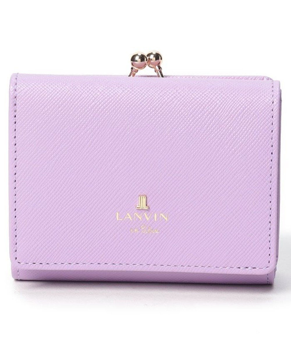 【ランバン オン ブルー/LANVIN en Bleu】のリュクサンブール 口金二つ折り財布 インテリア・キッズ・メンズ・レディースファッション・服の通販 founy(ファニー) 　ファッション　Fashion　レディースファッション　WOMEN　財布　Wallets　シンプル　Simple　フロント　Front　プリント　Print　メタル　Metal　モチーフ　Motif　人気　Popularity　財布　Wallet　ラベンダー|ID: prp329100004535584 ipo3291000000032234456