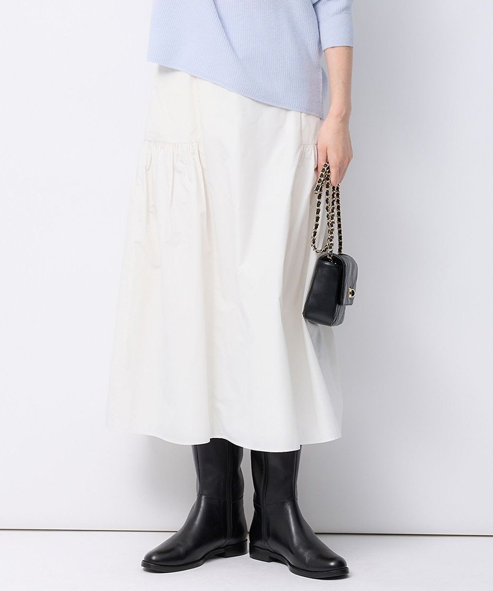 【23区/NIJYUSANKU】の【洗える】ライトメモリータフタ スカート インテリア・キッズ・メンズ・レディースファッション・服の通販 founy(ファニー) 　ファッション　Fashion　レディースファッション　WOMEN　スカート　Skirt　オケージョン　Occasion　春　Spring　洗える　Washable　クラシック　Classic　コンパクト　Compact　ジャケット　Jacket　タフタ　Taffeta　ツイード　Tweed　フラット　Flat　ベーシック　Basic　S/S・春夏　Ss・Spring/Summer　再入荷　Restock/Back In Stock/Re Arrival　夏　Summer　セレモニー　Ceremony　アイボリー系|ID: prp329100004535595 ipo3291000000032052184