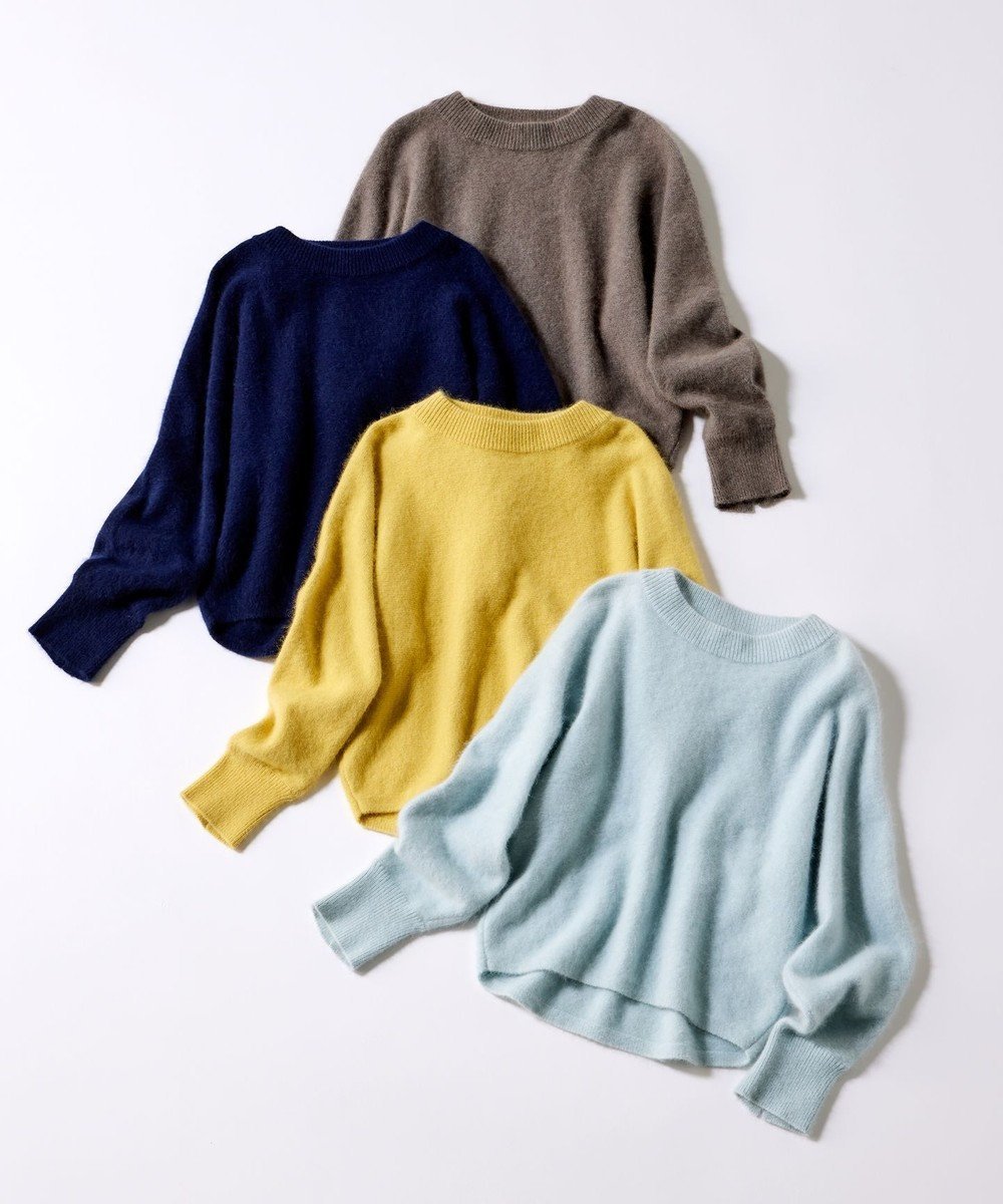 【組曲/KUMIKYOKU】の【手洗い可】フラッフィー ファーニット インテリア・キッズ・メンズ・レディースファッション・服の通販 founy(ファニー) 　ファッション　Fashion　レディースファッション　WOMEN　トップス・カットソー　Tops/Tshirt　ニット　Knit Tops　セーター　Sweater　バランス　Balance　ブラウジング　Browsing　ボトム　Bottom　ボトルネック　Bottleneck　リラックス　Relax　A/W・秋冬　Aw・Autumn/Winter・Fw・Fall-Winter　エレガント 上品　Elegant　サックスブルー系|ID: prp329100004535601 ipo3291000000032147981