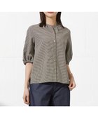 【ジェイ プレス/J.PRESS】の【洗える】バイカラーギンガム ストライプ ブラウス ブラック系3|ID: prp329100004535608 ipo3291000000034253353