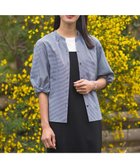 【ジェイ プレス/J.PRESS】の【洗える】バイカラーギンガム ストライプ ブラウス ネイビー系3|ID: prp329100004535608 ipo3291000000034253355