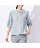 【ジェイ プレス/J.PRESS】の【洗える】バイカラーギンガム ストライプ ブラウス シーブルー系1|ID: prp329100004535608 ipo3291000000034253358