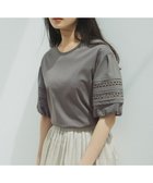 【23区/NIJYUSANKU】の【洗える】アイレットジャージー パフスリーブ カットソー カーキ系|ID: prp329100004535642 ipo3291000000032148209