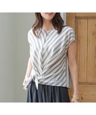 【自由区/JIYU-KU】の【洗える】テンセルリネンリボン ブラウス 人気、トレンドファッション・服の通販 founy(ファニー) ファッション Fashion レディースファッション WOMEN トップス・カットソー Tops/Tshirt シャツ/ブラウス Shirts/Blouses おすすめ Recommend ドレープ Drape ブラウジング Browsing ボトム Bottom リネン Linen 再入荷 Restock/Back In Stock/Re Arrival 夏 Summer 春 Spring S/S・春夏 Ss・Spring/Summer 洗える Washable thumbnail フラックス×スレートストライプ|ID: prp329100004535665 ipo3291000000032052491