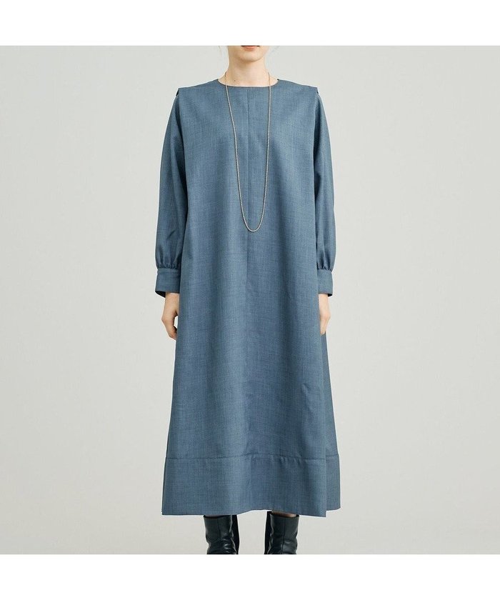 【ジェイプレスヨークストリート/J.PRESS YORK STREET】の【WOMEN】ショルダータック ワンピース インテリア・キッズ・メンズ・レディースファッション・服の通販 founy(ファニー) https://founy.com/ ファッション Fashion レディースファッション Ladies' Fashion Online ワンピース Dress ショルダー Shoulder ショート Short フレア Flare エレガント 上品 Elegant 冬 Winter 楽ちん Easy A/W・秋冬 Aw・Autumn/Winter・Fw・Fall-Winter |ID: prp329100004535668 ipo3291000000032563901