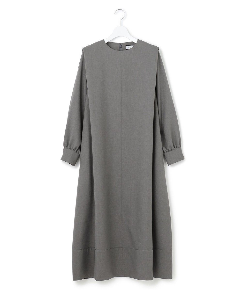 【ジェイプレスヨークストリート/J.PRESS YORK STREET】の【WOMEN】ショルダータック ワンピース インテリア・キッズ・メンズ・レディースファッション・服の通販 founy(ファニー) 　ファッション　Fashion　レディースファッション　Ladies' Fashion Online　ワンピース　Dress　ショルダー　Shoulder　ショート　Short　フレア　Flare　エレガント 上品　Elegant　冬　Winter　楽ちん　Easy　A/W・秋冬　Aw・Autumn/Winter・Fw・Fall-Winter　グレー系|ID: prp329100004535668 ipo3291000000032563903