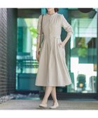 【ティアクラッセ/Tiaclasse】の【新色追加・洗える】ピーチスキンバンドカラーワンピース グレージュ|ID: prp329100004535671 ipo3291000000032052520