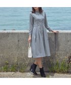 【ティアクラッセ/Tiaclasse】の【新色追加・洗える】ピーチスキンバンドカラーワンピース サックス|ID: prp329100004535671 ipo3291000000032052525