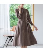 【ティアクラッセ/Tiaclasse】の【新色追加・洗える】ピーチスキンバンドカラーワンピース モカ|ID: prp329100004535671 ipo3291000000032052526
