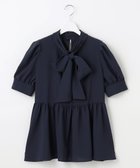 【フェルゥ/Feroux】の【洗える】ペプラム ボウタイブラウス ネイビー系|ID: prp329100004535732 ipo3291000000034233457