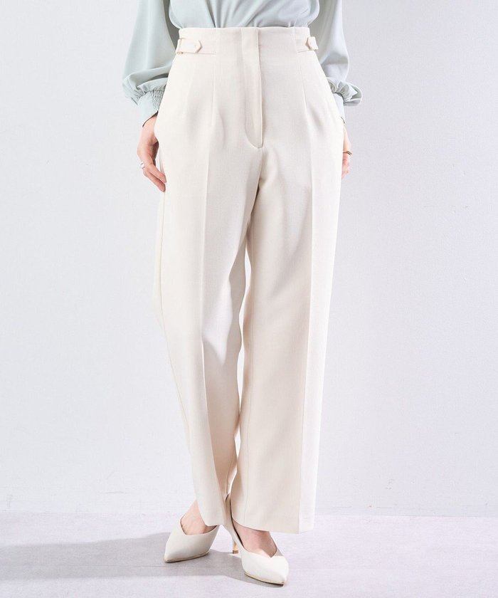 【イェッカ ヴェッカ/YECCA VECCA】のサイドベルテッドハイウエストパンツ インテリア・キッズ・メンズ・レディースファッション・服の通販 founy(ファニー) https://founy.com/ ファッション Fashion レディースファッション Fashion for Women パンツ Pants & Trousers スタイリッシュ Stylish, Fashionable スラックス Slacks, Dress Pants センター Center, Center Line ポケット Pocket, Pocket Detail メタル Metal, Metal Parts ワイド Wide, Wide Fit 夏 Summer 春 Spring S/S・春夏 SS, Spring/Summer, Warm Season |ID: prp329100004535737 ipo3291000000032773869