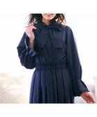 【フェルゥ/Feroux】の【キレイ見えセットアップ対応】リボンタイ ブラウス ネイビー系|ID: prp329100004535776 ipo3291000000032053029