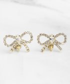 【トッカ/TOCCA】のGLITTER RIBBON EARRINGS イヤリング ゴールド×クリア系|ID: prp329100004535793 ipo3291000000032053121