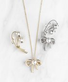 【トッカ/TOCCA】のRIBBON&FLOWER BROOCH NECKLACE 2セット ブローチネックレス ゴールド系|ID: prp329100004535801 ipo3291000000032053169