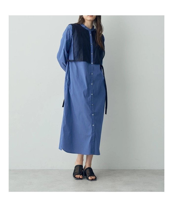 【イェッカ ヴェッカ/YECCA VECCA】のレイヤード風ストライプシャツワンピース インテリア・キッズ・メンズ・レディースファッション・服の通販 founy(ファニー) https://founy.com/ ファッション Fashion レディースファッション WOMEN ワンピース Dress シャツワンピース Shirt Dresses シアー Sheer ストライプ Stripe トレンド Trend ポケット Pocket リボン Ribbon エレガント 上品 Elegant 夏 Summer 春 Spring S/S・春夏 Ss・Spring/Summer |ID: prp329100004535825 ipo3291000000032053314
