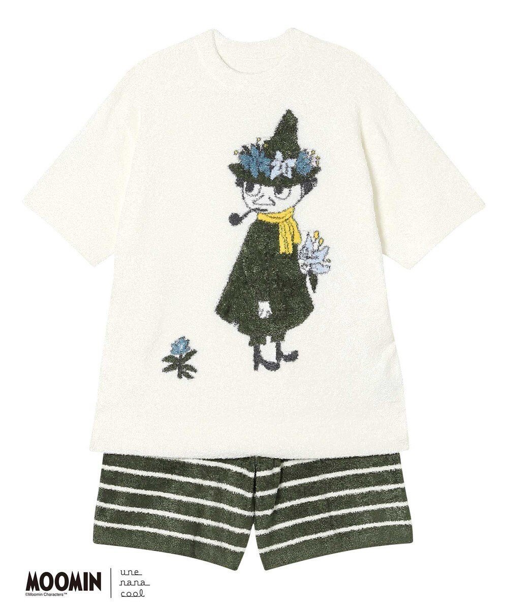 【ウンナナクール/une nana cool】の【MOOMIN * une nana cool 】プルオーバー パンツセット インテリア・キッズ・メンズ・レディースファッション・服の通販 founy(ファニー) 　ファッション　Fashion　レディースファッション　WOMEN　パンツ　Pants　キャラクター　Character　コレクション　Collection　なめらか　Smooth　ハーフ　Half　パジャマ　Pajamas　ボトム　Bottom　ボーダー　Border　無地　Plain Color　おすすめ　Recommend　夏　Summer　GR|ID: prp329100004535842 ipo3291000000032053402