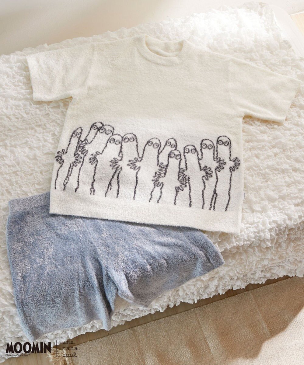【ウンナナクール/une nana cool】の【MOOMIN * une nana cool 】プルオーバー パンツセット 人気、トレンドファッション・服の通販 founy(ファニー) 　ファッション　Fashion　レディースファッション　Fashion for Women　パンツ　Pants & Trousers　キャラクター　Character, Licensed Characters　コレクション　Collection, Seasonal Line　なめらか　Smooth, Silky Texture　ハーフ　Half, Half-Length　パジャマ　Pajamas, Sleepwear　ボトム　Bottoms, Lower Wear　ボーダー　Border, Stripe　無地　Plain, Solid Color　おすすめ　Recommended / Our Picks　夏　Summer　 other-1|ID: prp329100004535842 ipo3291000000033175462