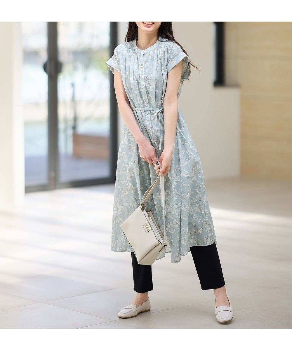 【エニィファム/any FAM】の【手洗い可能】レトロギャザーワンピース 人気、トレンドファッション・服の通販 founy(ファニー) 　ファッション　Fashion　レディースファッション　WOMEN　ワンピース　Dress　カーディガン　Cardigan　サンダル　Sandals　ジャケット　Jacket　スニーカー　Sneakers　プリント　Print　ボタニカル　Botanical　ワンポイント　One Point　夏　Summer　春　Spring　S/S・春夏　Ss・Spring/Summer　羽織　Haori　 other-1|ID: prp329100004535872 ipo3291000000032230884