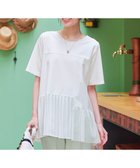 【ティアクラッセ/Tiaclasse】の【洗える】 メッシュプリーツドッキングプルオーバー オフホワイト|ID: prp329100004535898 ipo3291000000032552711