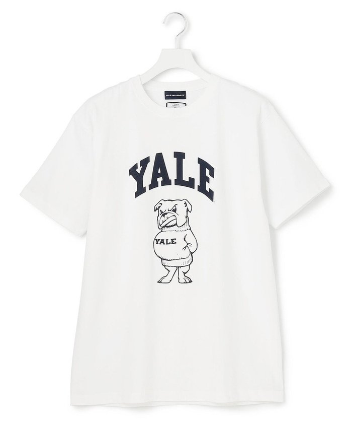 【ジェイプレスヨークストリート/J.PRESS YORK STREET】の【UNISEX】YALEアーチロゴTシャツ インテリア・キッズ・メンズ・レディースファッション・服の通販 founy(ファニー) https://founy.com/ ファッション Fashion レディースファッション Ladies' Fashion Online トップス・カットソー Tops/Tshirt シャツ/ブラウス Shirts/Blouses ロング / Tシャツ T-Shirts カットソー Cut and Sewn ユニセックス Unisex おすすめ Recommend アメリカン American インナー Inner カットソー Cut And Sew コラボ Collaboration 人気 Popularity 夏 Summer 春 Spring S/S・春夏 Ss・Spring/Summer |ID: prp329100004535916 ipo3291000000032667977